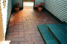 Entrée med Mönsterbetong