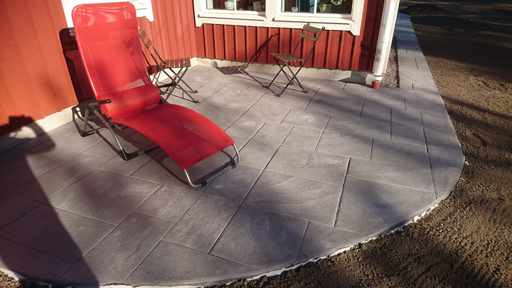 Uteplats / sittplats med Markbetong